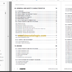 Manitou MLT 733 Service Manual