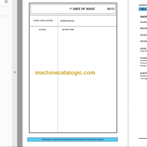 Manitou MHT 780 T-E3 REPAIR MANUAL