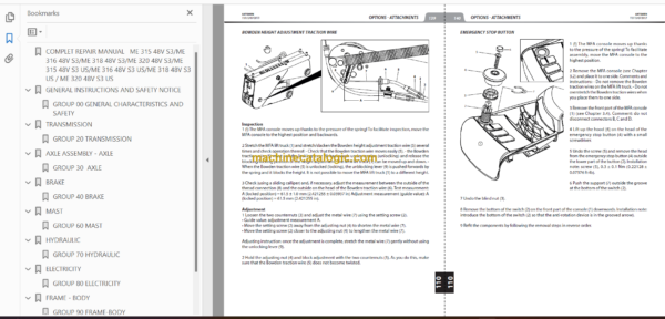 MANITOU ME 320 48V S3 REPAIR MANUAL