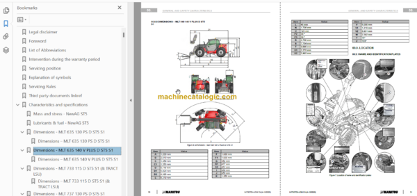 Manitou MLT 733 Service Manual