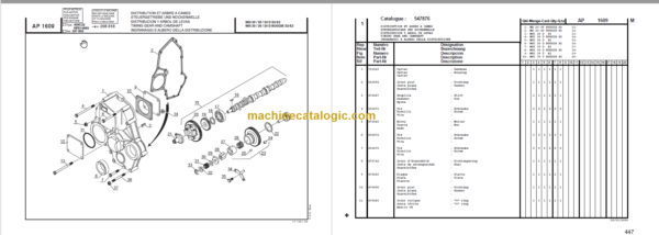 MANITOU MH 25 4 Turbo Series 2-E2 PARTS MANUAL