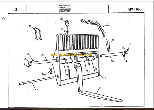 Manitou MVT 1330SL PARTS CATALOGUE