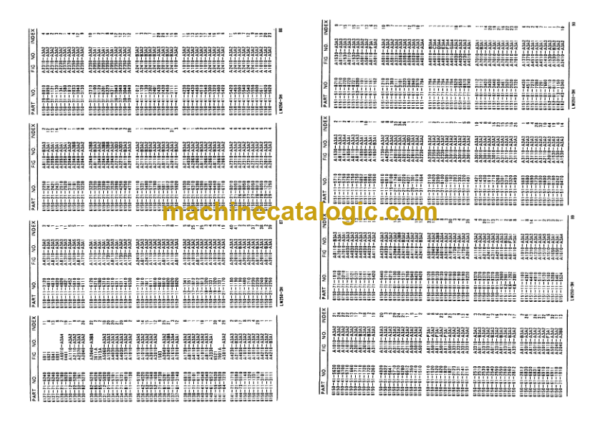 Komatsu LW250-3 Rough Terrain Crane Parts Book