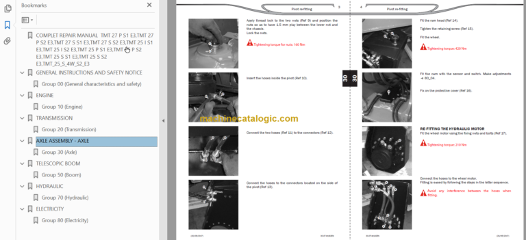 Manitou TMT 25S REPAIR MANUAL