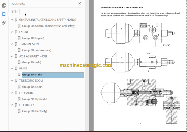 Manitou MT 728 Repair Manual