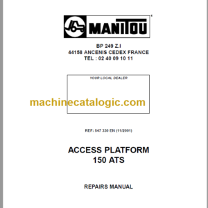 Manitou 150 ATS REPAIR MANUAL