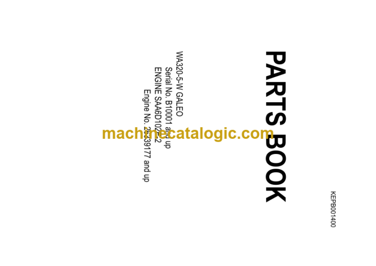 Komatsu WA320-5-W GALEO Parts Catalog