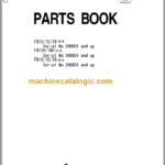 Komatsu FG10 15 18 21W FD10 15 18-21A Parts Book