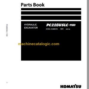 Komatsu PC228USLC-11E0 Parts Book