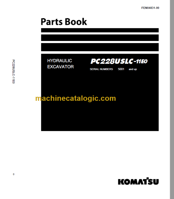 Komatsu PC228USLC-11E0 Parts Book