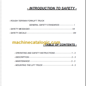 Manitou TMT55 HT XT 4W T3 OPERATOR MANUAL