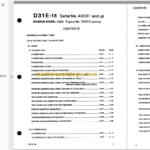 Komatsu FB(L)10 14 15 FB15H1 18H1 Forklift Truck Parts Book