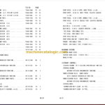 Komatsu FG10 15 18 21W FD10 15 18-21A Parts Book