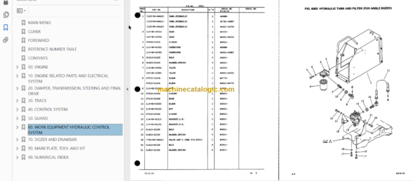 Komatsu D31E-18 Bulldozer Parts Book