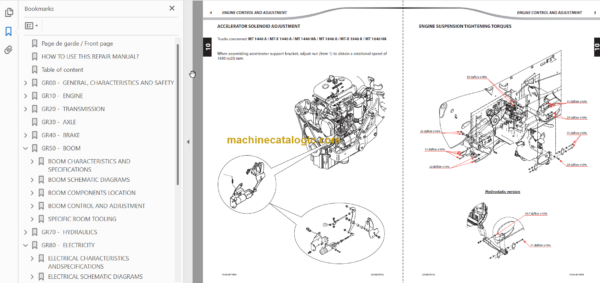 Manitou MT 1840 A E3 Repair Manual