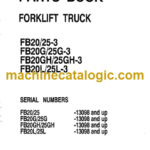 Komatsu FB(G GH L)20 FB(G GH L)25-3 Parts Book