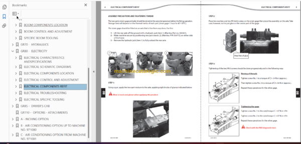 Manitou MT 1840 A E3 Repair Manual