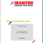 Manitou MT-X 733 95P ST3A S1 Repair Manual
