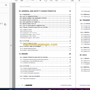 Manitou 260 TJP ST5 S1 SERVICE MANUAL