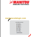 Manitou MT-X 1440 A Repair Manual