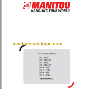 Manitou MT-X 1440 A Repair Manual