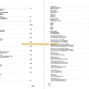 Komatsu W170 Wheel Loader Parts Book