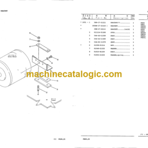 Komatsu FB(G GH L)20 FB(G GH L)25-3 Parts Book