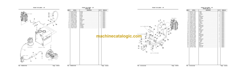 Komatsu PC400-7 SN J20001 ~ UP Parts Book Manual