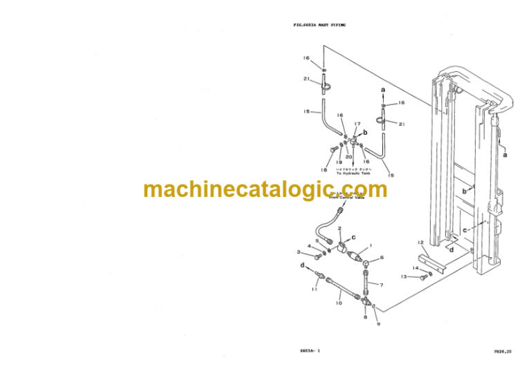 Komatsu FB(G GH L)20 FB(G GH L)25-3 Parts Book