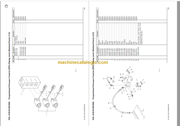 Komatsu PC1250-11E0 SAA6D170E-7D Parts Book