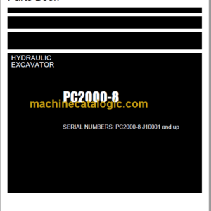 Komatsu PC2000-8 Hydraulic Excavator Parts Book