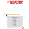 Manitou MT-X 1840-A Repair Manual
