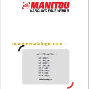 Manitou MT-X 1840-A Repair Manual