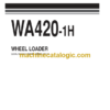 Komatsu WA420-1H Wheel Loader Parts Book