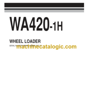 Komatsu WA420-1H Wheel Loader Parts Book