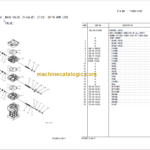 Komatsu PC160LC-7 Hydraulic Excavator Parts Book