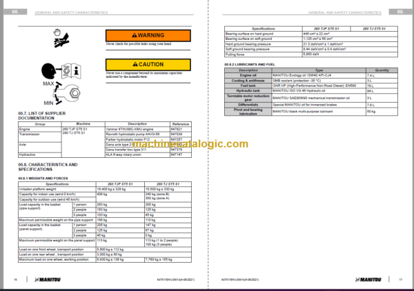 Manitou 280 TJ ST5 S1 SERVICE MANUAL