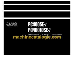 Komatsu PC400SE-7 PC400LCSE-7 Parts Book