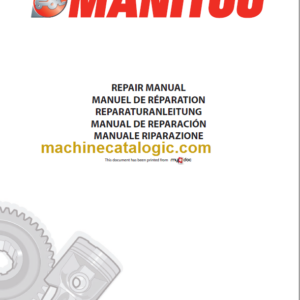 Manitou MT 1033 HL Turbo Série Repair Manual