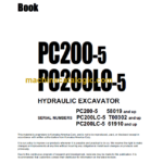 Komatsu PC200-5 PC200LC-5 Hydraulic Excavator Parts Book