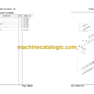 Komatsu PC400SE-7 PC400LCSE-7 Parts Book