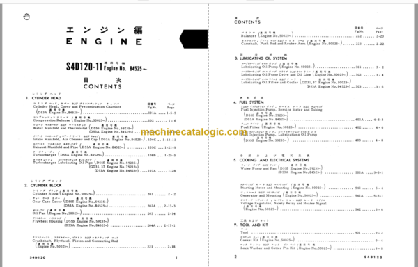 Komatsu D53A-15 Dozer Shovel Parts Book