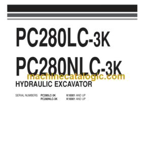 Komatsu PC280LC-3K PC280NLC-3K Hydraulic Excavator Parts Book