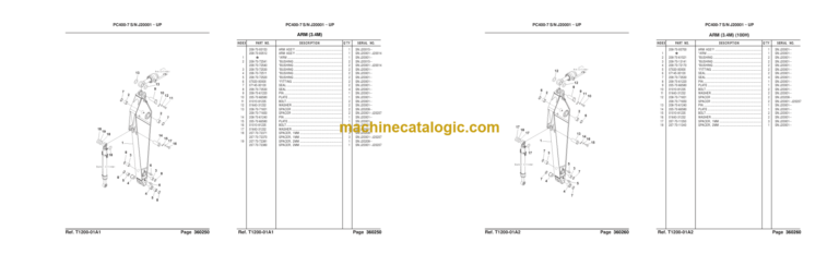 Komatsu PC400SE-7 PC400LCSE-7 Parts Book