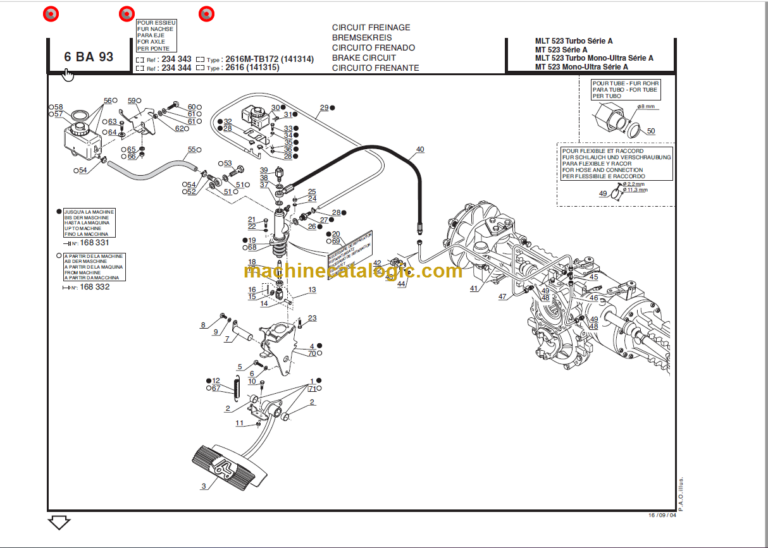 Manitou MT 523 Turbo SERIES A Parts Manual