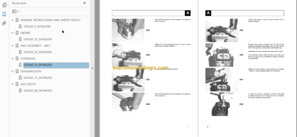 Manitou MT 1033 HL Turbo Série Repair Manual