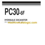 Komatsu PC30-6F Hydraulic Excavator Parts Book