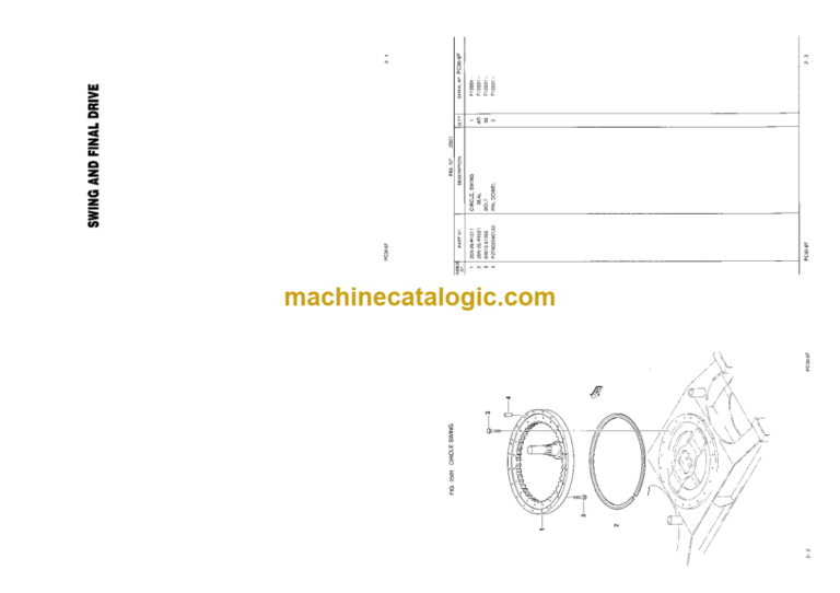 Komatsu PC30-6F Hydraulic Excavator Parts Book