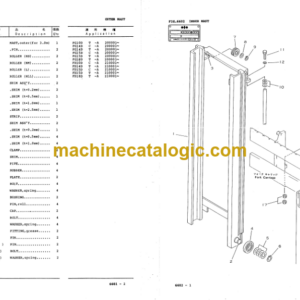 Komatsu FG10D FG14D FG15D FG18D-15 HD Parts Book