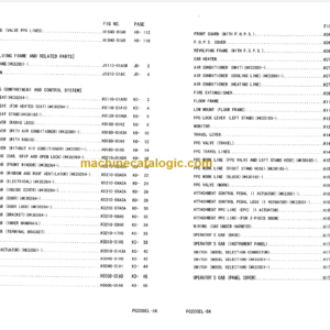 Komatsu PC200EL-6K PC200EN-6K Hydraulic Excavator Parts Book